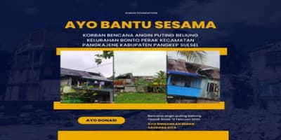 Bantu korban angin puting beliung 