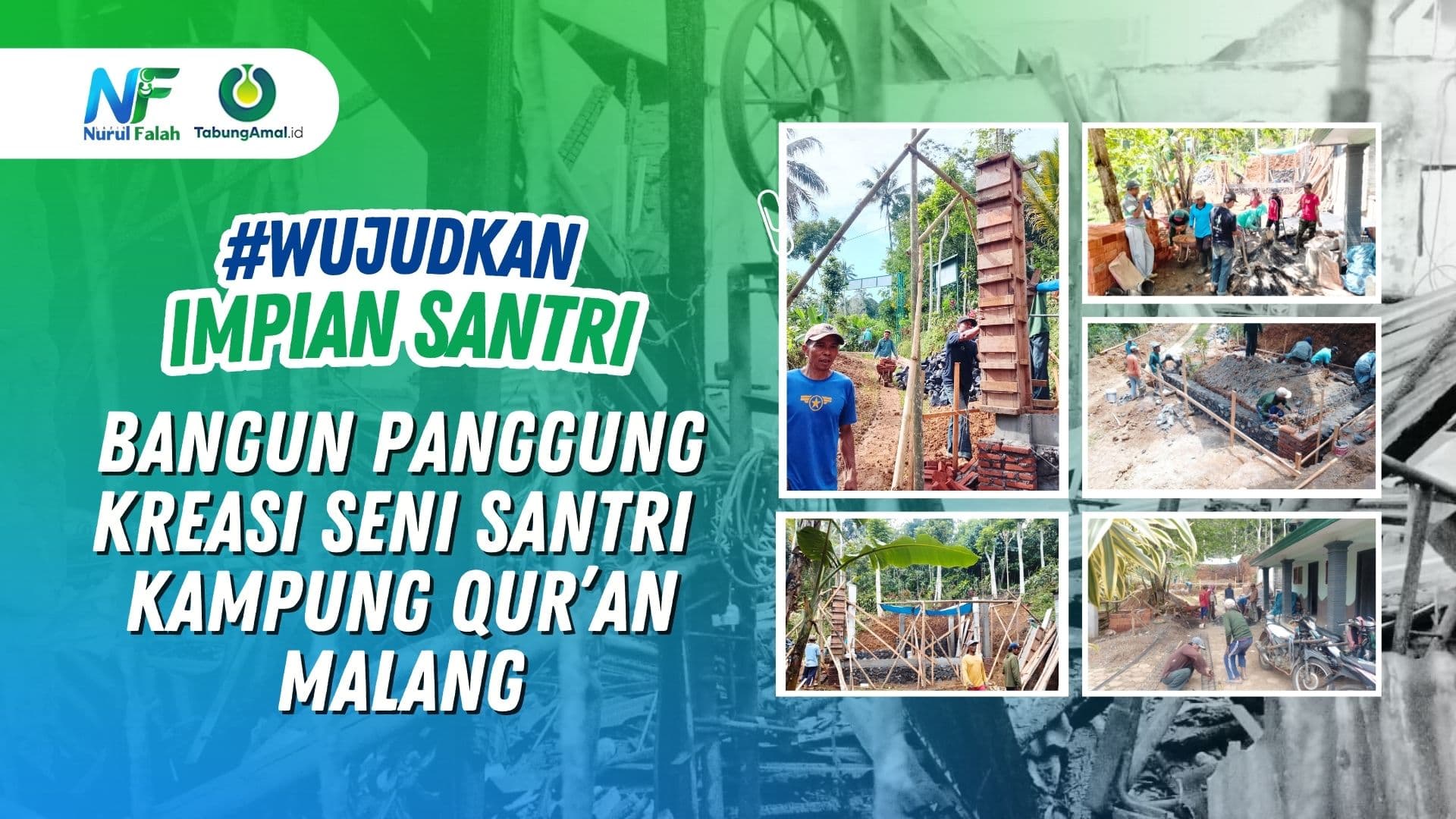 Bangun Panggung Seni untuk Santri Berkreasi