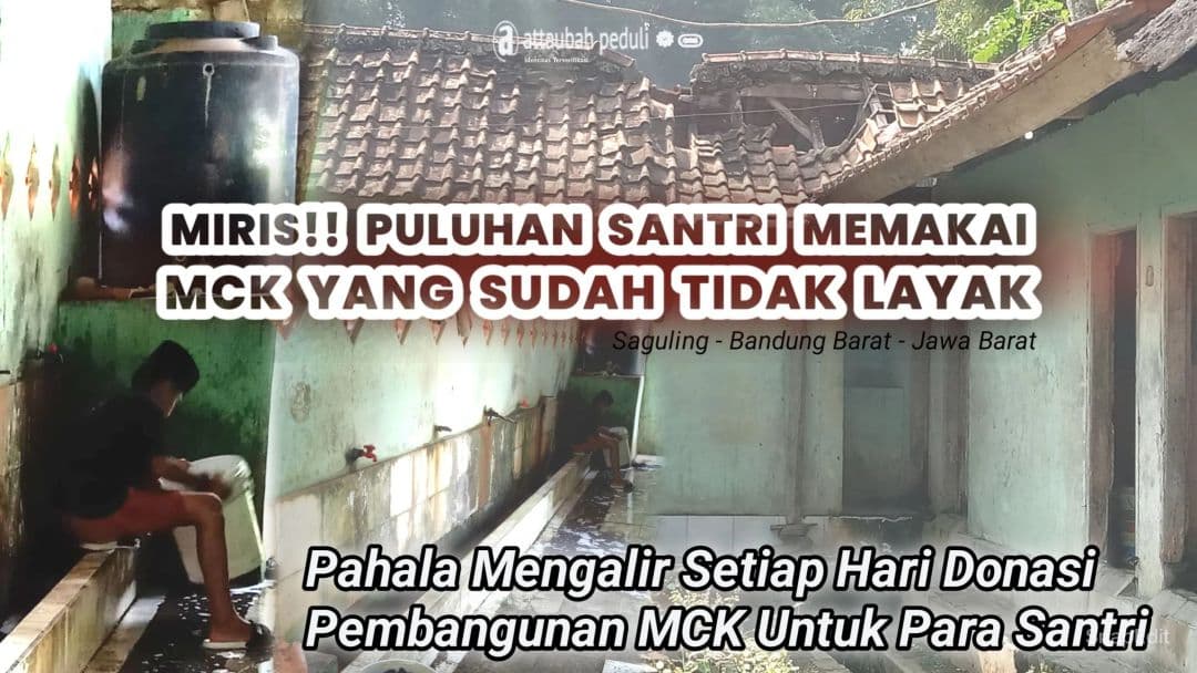 PULUHAN SANTRI MEMAKAI MCK YANG SUDAH TIDAK LAYAK