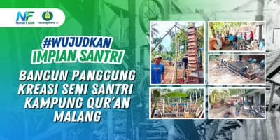 Bangun Panggung Seni untuk Santri Berkreasi
