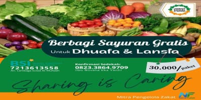 Berbagi Sayuran Gratis Untuk Dhuafa & Lansia