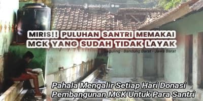 PULUHAN SANTRI MEMAKAI MCK YANG SUDAH TIDAK LAYAK